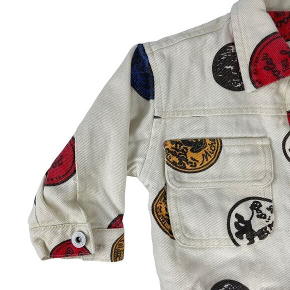 House Minikid Denim Mickey Printed Jacket Size 90 18M-24M - Picture 4 of 15